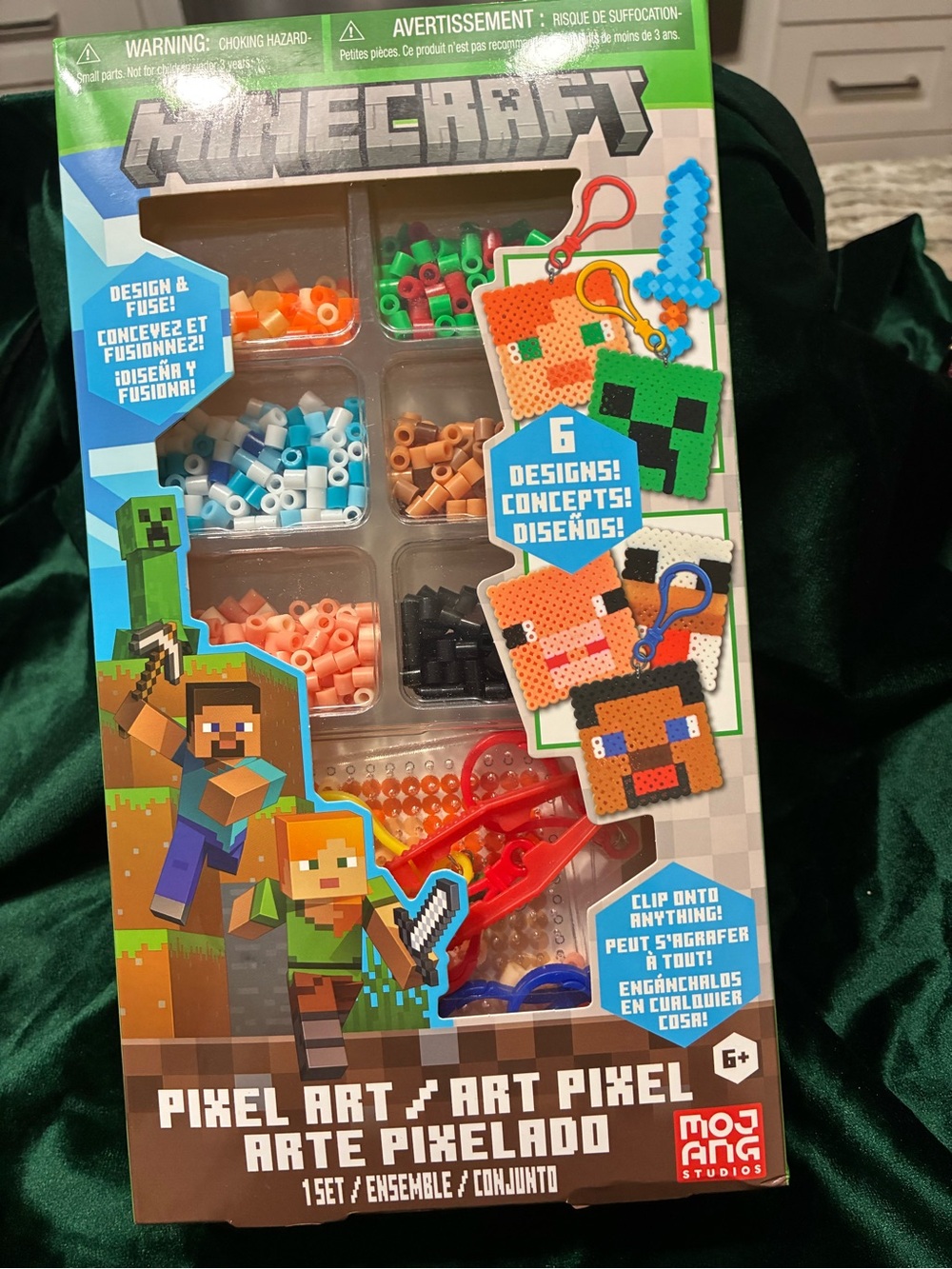 Minecraft Pixel Art Bead Kit - Multicolor